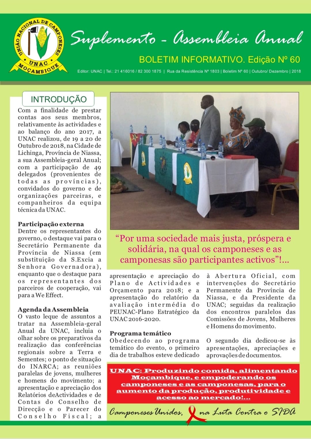 Boletim/Suplemento Assembleia