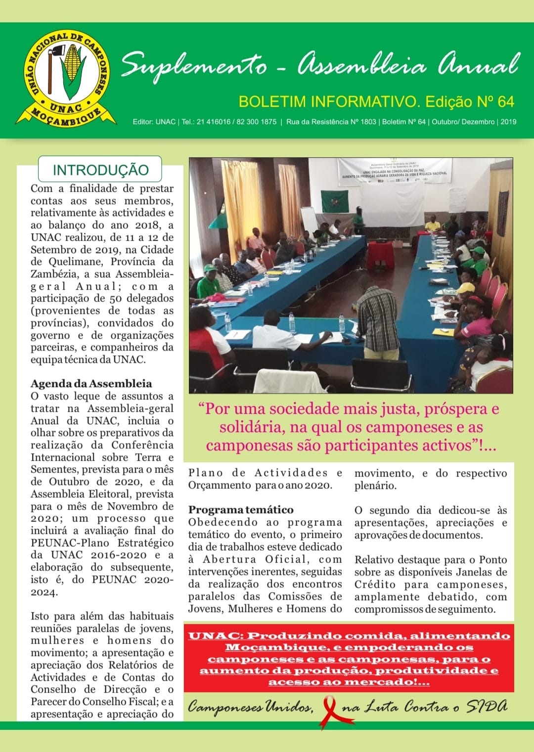 Boletim/Suplemento Assembleia