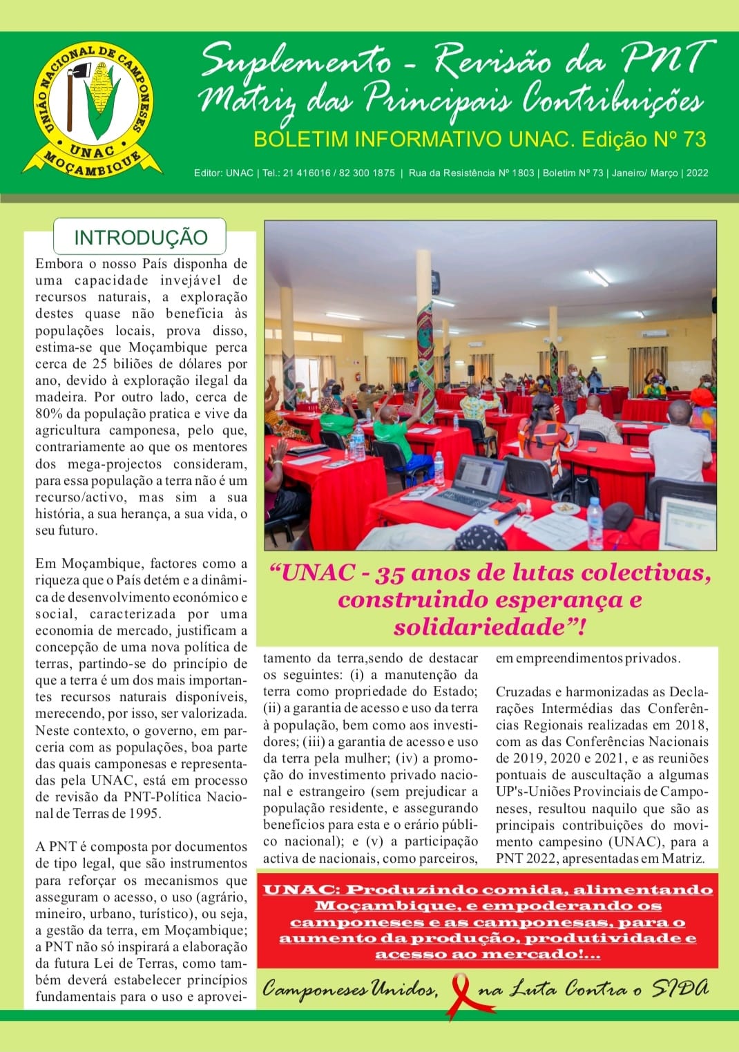 Boletim/Suplemento Matriz RPNT