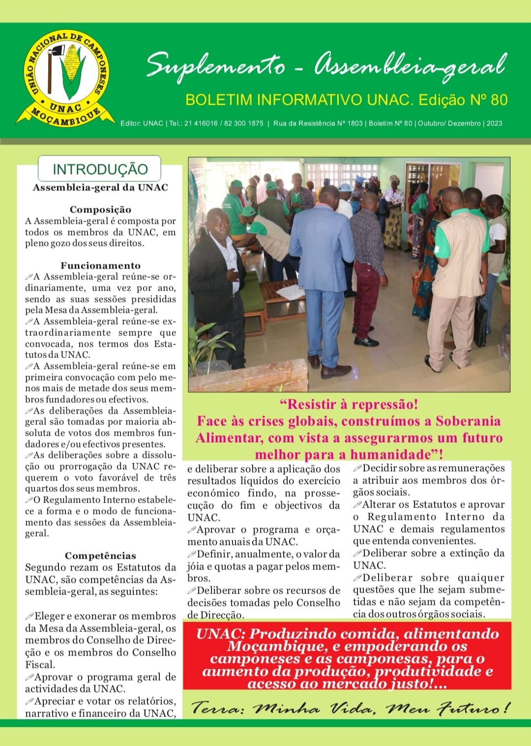 Boletim/Suplemento Assembleia